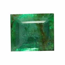 1.55ct Natural Mint Green Zambian Emerald Rectagnle (GEM-19553)