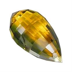 17.10ct Lustrous Briolitte Yellow & Green Citrine (GEM-23033B)