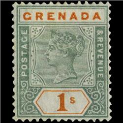 1895 Grenada 1s Postage Stamp Mint PREMIUM (STM-0577)