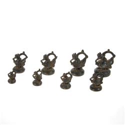 Opium Weight Set Bronze 8 Pieces Duck (ANT-254)