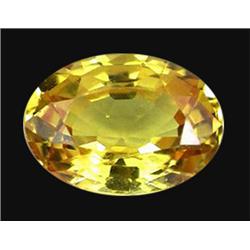 1.00ct Stunning Yellow Oval Sapphire Ceylon (GEM-19841)