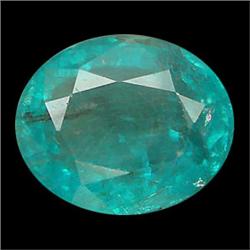 1.34ct Oval Cut Blue Green Natural Apatite Neon Copper Bearing (GEM-24046)
