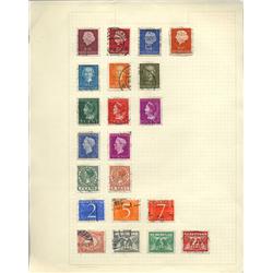 1930s/50s Netherlands Hand Made Stamp Collection Album Page 21 Pieces (STM-0249)