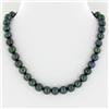 Rare Black Saltwater Pearl Necklace (JEW-250G)