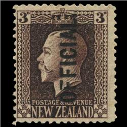 1916 New Zealand 3p Official Stamp Mint PREMIUM (STM-0569)