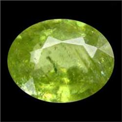 1.30ct Sparkling Natural Oval Pakistan Green Sphene (GEM-24829)