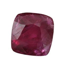 0.89ct Magnificent Blood Red Ruby Cushion Facet Africa (GEM-18938)