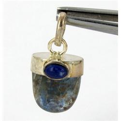 17ct Natural Rainbow Labradorite Sterling Pendant (JEW-1717)