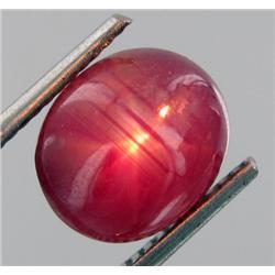 4.51ct Oval Cabochon Natural Star Ruby (GEM-19147)