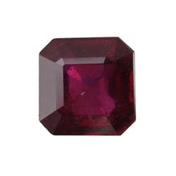 0.90ct.Top Red Natural Madascar Ruby Octagon (GEM-25660)