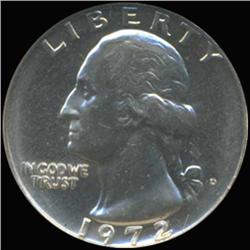 1972D Washington 25c Quarter Coin Graded GEM (COI-6868)