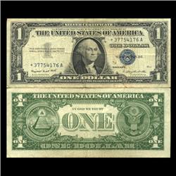 1957 $1 Silver Certificate Star Note Better Circulated RARE (CUR-06018)