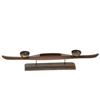 Image 5 : Antique Teak Silk Weft Tool Candle Holder (CLB-144)