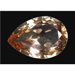 13.78ct Perfect Imperial Topaz Pear Unheated Appraisal Estimate $34450 (GEM-19805)