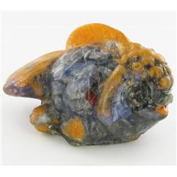 420.00ct. Gold Fish Statue Statue Blue Star Sapphire (GEM-9746A)