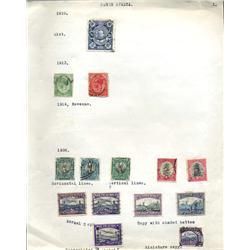 1910s/20s S. Africa Hand Made Stamp Collection Album Page 12 Pieces (STM-0231)