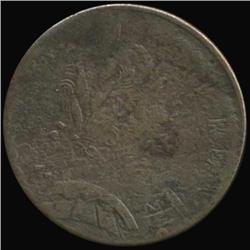 1775 Colonial Counterfeit George III Farthing RARE (COI-7068)