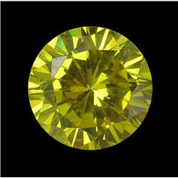 3.87ct Round Yellow Lab Diamond 8mm (GEM-22003B)