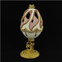 Ornate Gilded Decorated Goose Egg Jewelry Display (ACT-030)