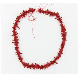 103ct Natural Red Coral Drilled 239pcs (GEM-23090)