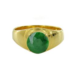 17ctw Burma Imperial Jadeite Gold Vermeil Ring (JEW-2065)