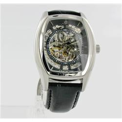 New Jacot Men's Tank Style Skeleton Watch  Retail $1995 (WAT-148)