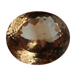 29.55ct Jumbo Rare Unheated Champagne Imperial Topaz Appraisal Estimate $73875 (GEM-24586)