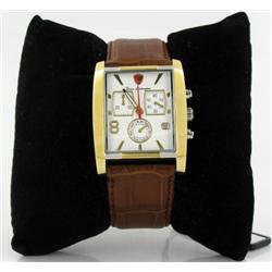 New Lamborghini Swiss Movement Tank Style18k/SS Watch Retail $2495 (WAT-161)