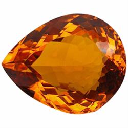 150.5ct AAA Huge Golden Orange Brazil Citrine Pear    (GEM-23750)