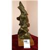 Image 1 : Daniel A. Campbell; Mixed metal? 20th c. Abstract Bronze Sculpture; The Vision; 17 "