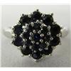 Image 1 : Silver Black Sapphire Ring