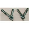 Image 1 : Set of Navajo Turquoise Collar Tabs