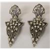 Image 1 : Estate Rhinestone Clip On Earrings