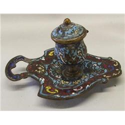 Antique Cloisonne' Inkwell