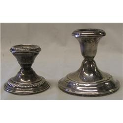 Pr Silver Weighted Candlestick Holders