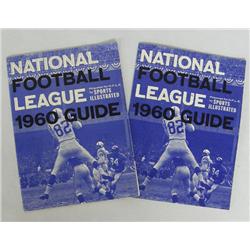 2 1960 NFL Guide Books w/Autographs