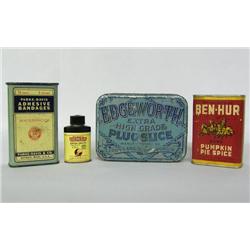 4 Vintage Advertising Tins
