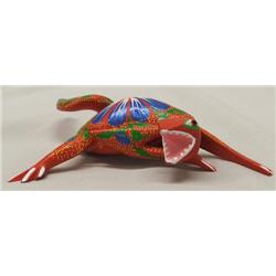 Oaxacan Alebrije Wood Carved & Painted Lizard