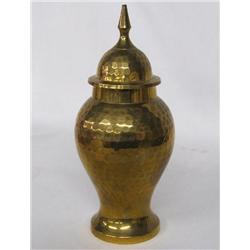 Indian Hammered Brass Urn