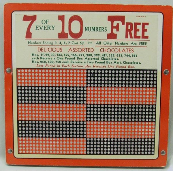 2 Punch Board Gambling Games