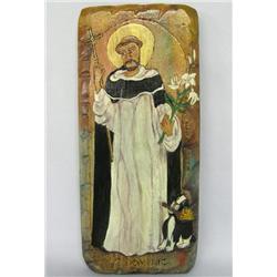 St. Dominic Wood Retablo by Elen Rehn