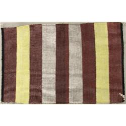 Navajo Weaving Rug, Striped With Raised Outline