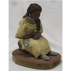Clay Sculpture by Dorris Harrison, ''New Moccasins''