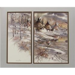 Signed and Numbered Indian Print by R. Carver