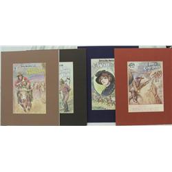 4 Buffalo Bill Dime Novel Cover Prints