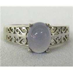 10 Kt White Gold Moonstone Ring