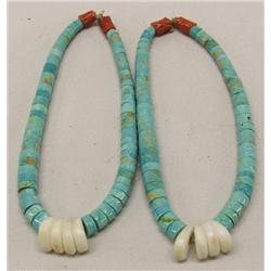 Pr Navajo Turquoise Jocklas Earrings