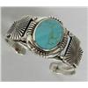 Image 1 : Navajo Silver Turquoise Bracelet