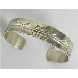 Navajo Sterling Bracelet by artist T. Billy