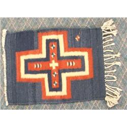 Mexican Wool Cross Textile Rug